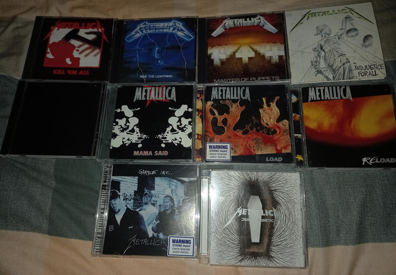 My Collection of Metallica CDs by TheRoyalCheese on DeviantArt