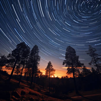 Gnrkid23 Ultra Real Phto Of Star Trails On Night S