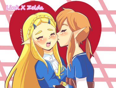 LoZ: Zelda and Link GIF. by W1n5t0n114 on DeviantArt