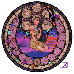 Stained Glass: Pocahontas