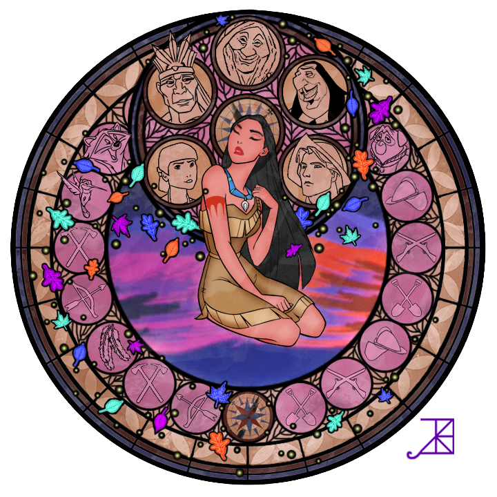 Stained Glass: Pocahontas