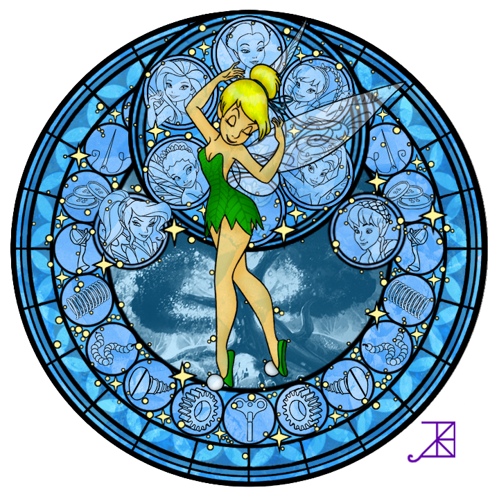 Stained Glass: Tinkerbell -Version 2-