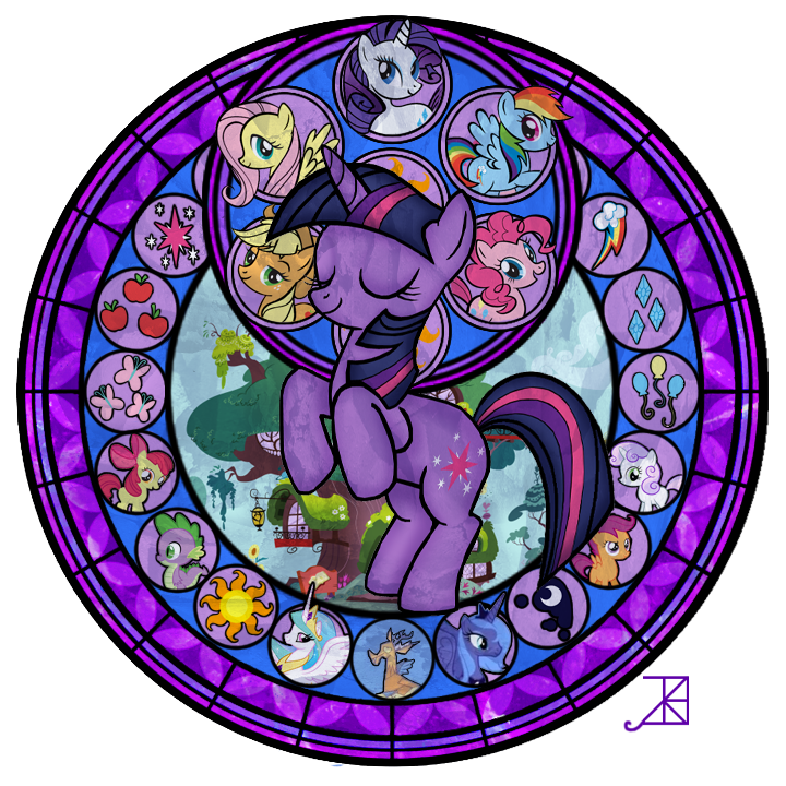 Stained Glass: Friendship is Magic