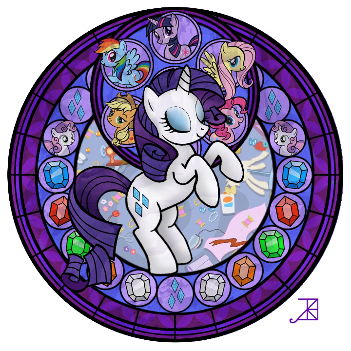 Rarity Stained Glass by Akili-Amethyst on DeviantArt