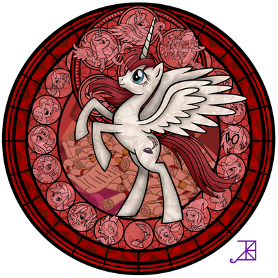 Stained Glass: Lauren Faust Alicorn