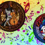 Two Music Lover Ponies -Wallpaper-