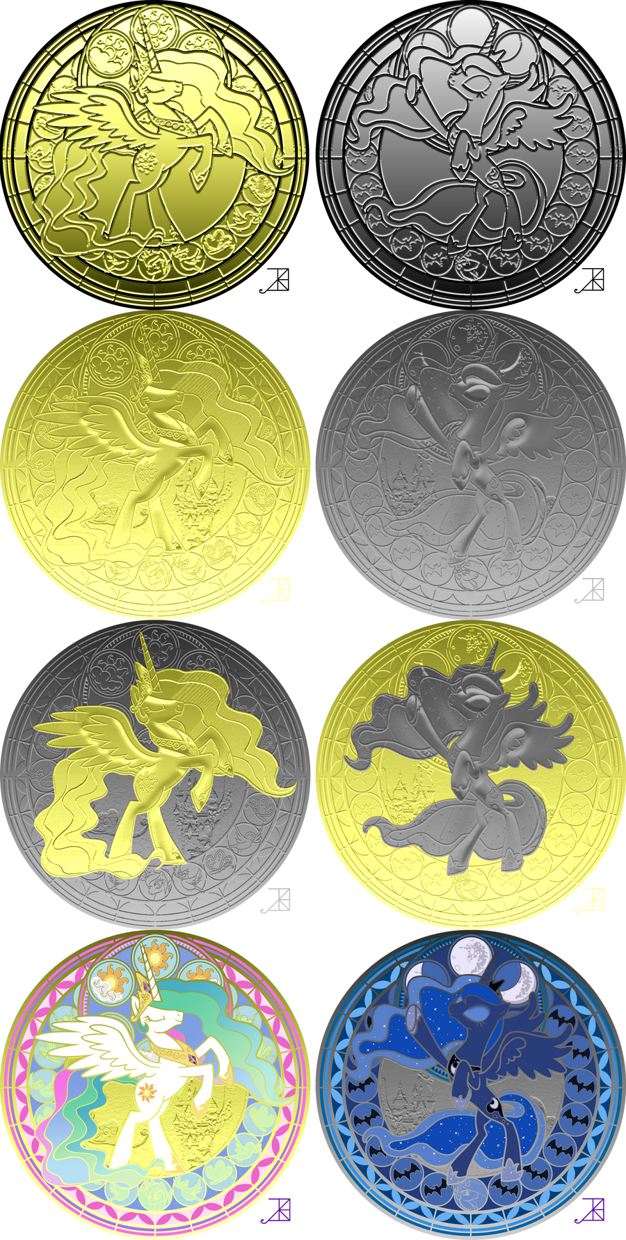 Celestia-Luna Coin Render Possibilities