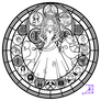 Stained Glass: Merida -line art-