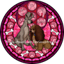 Stained Glass: Lady and the Tramp -Vector-