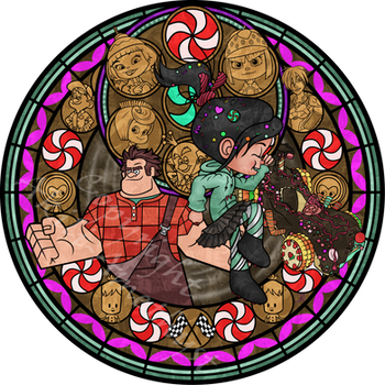 Stained Glass: Vanellope -Vector-