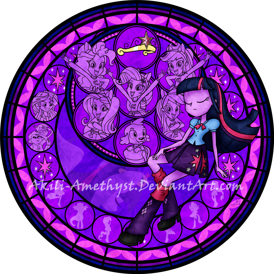 Stained Glass: Equestria Girls -Vector-