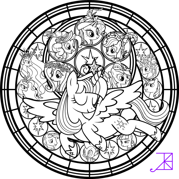 Twilicorn Coronation SG Coloring Page