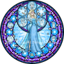 Stained Glass: Elsa -Vector-