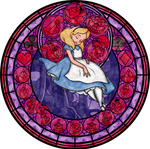 Stained Glass: Alice -Vector-