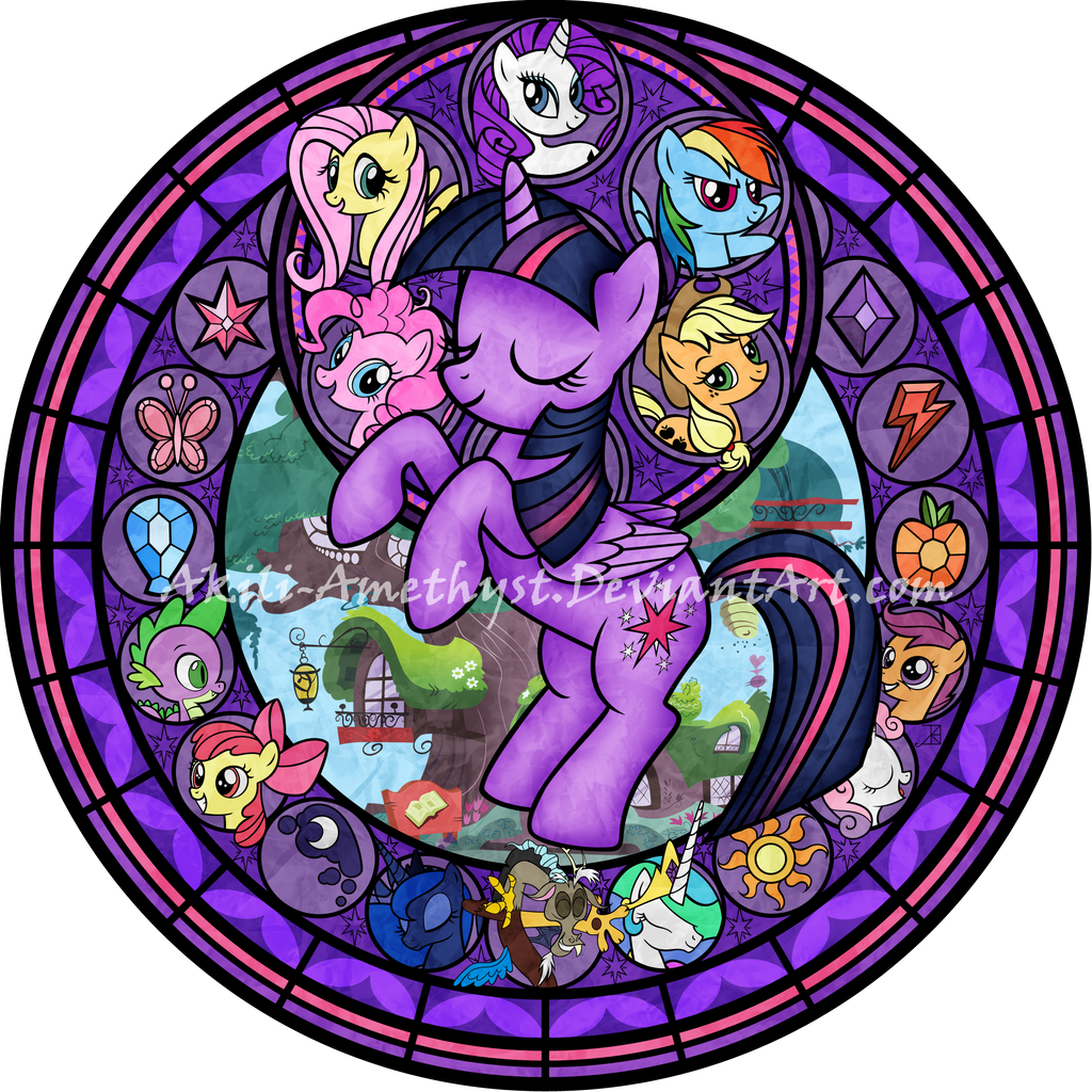 Stained Glass: Friendship is Magic -Remastered- by Akili-Amethyst