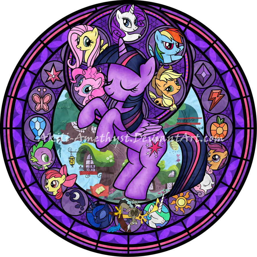 Stained Glass: Friendship is Magic -Remastered- by Akili-Amethyst