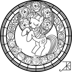 SG: FiM: Remastered: coloring page