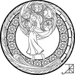 SG: Rapunzel: coloring page by Akili-Amethyst