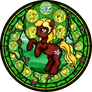 Commission: Stained Glass: Dove Flower