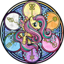 Stained Glass: Rainbow Friendship: Fluttershy