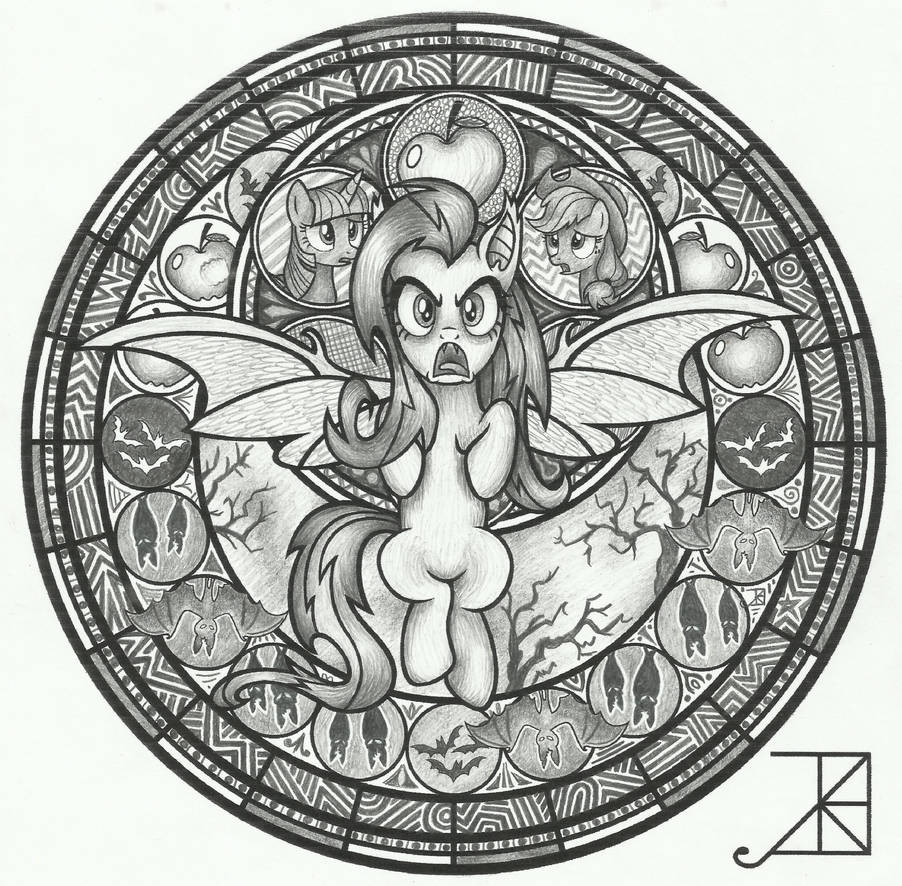 Flutterbat Colouring Coloring Page Flutterbat 01 by Akili-Amethyst on DeviantArt
