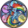 Stained Glass: Rainbow Friendship: Rainbow Dash