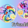Rainbow Friendship Banner -sans lines-