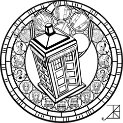 Doctor Who SG -line art-