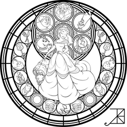 Belle SG Redesign coloring page