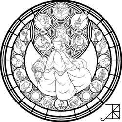 Belle SG Redesign coloring page