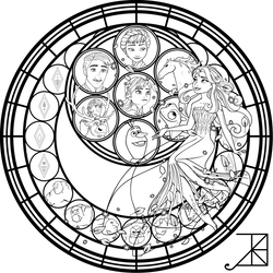SG: Elsa the Snow Queen -line art-