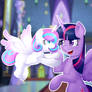 Twilight Sparkle and Flurry Heart