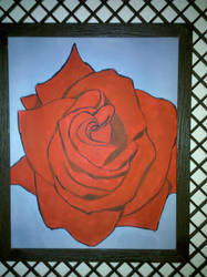 acrylic rose