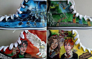 Harry Potter Painted shoes