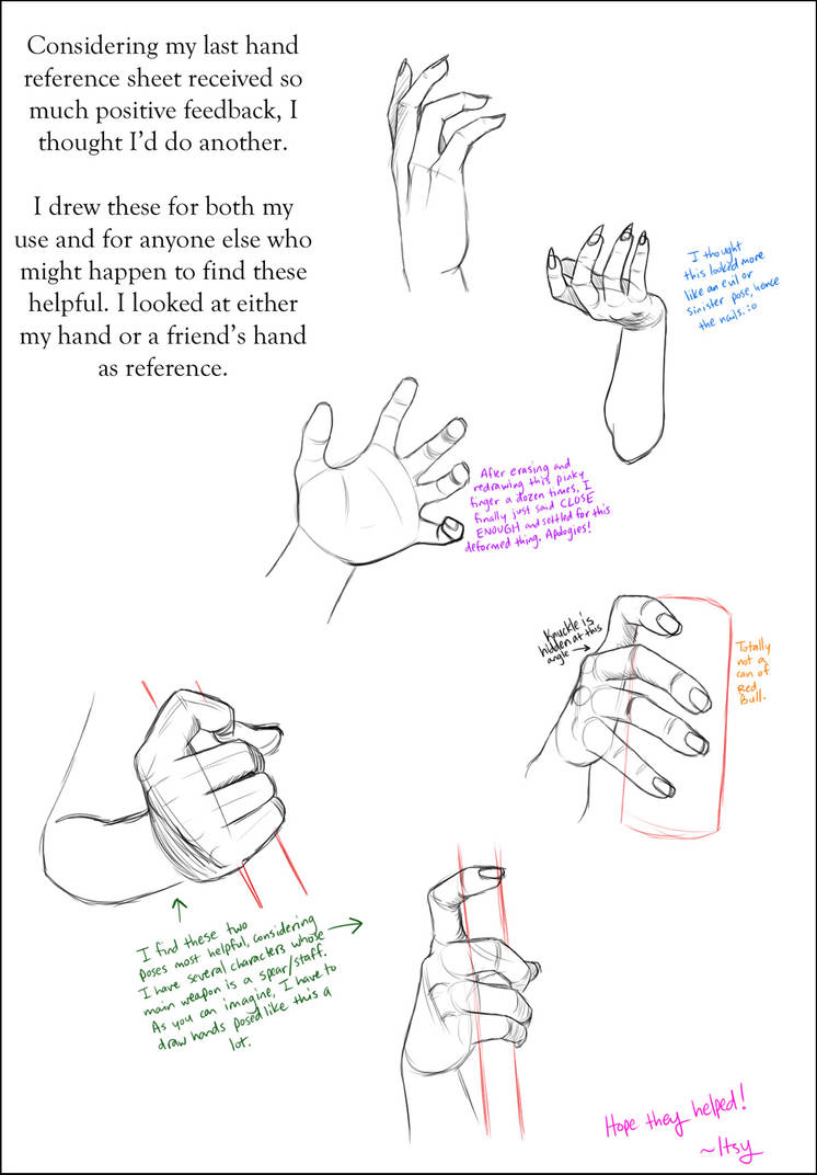 Hand Ref Sheet 2 by Itsy-Bitsy-Spyder on DeviantArt