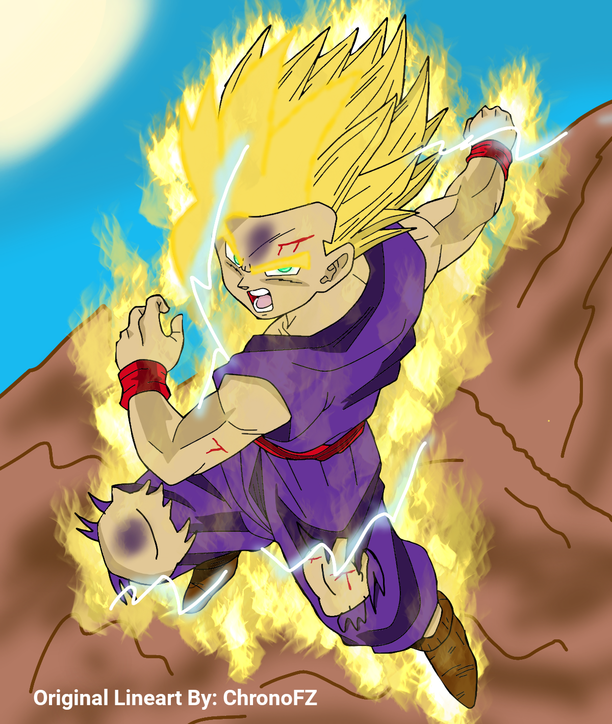 Goku Super Saiyan 5 Lineart by ChronoFz on DeviantArt  Dragon ball super  artwork, Dragon ball painting, Dragon ball artwork