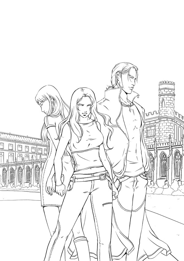 Vampire Academy cover inks