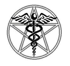 Caduceus and Pentagram