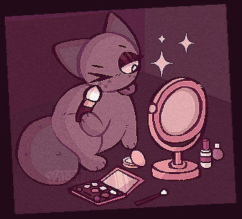Sprunki Makeup Tutorial Gray sprunki doing his makeup by Valstry on DeviantArt