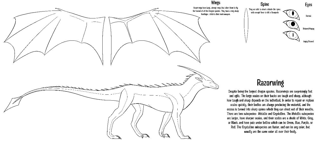 Razorwing Ref (With info) by Serpensavis on DeviantArt