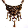 Elite Cogs and Keys Necklace