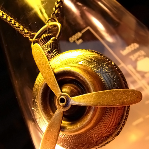 Airship Propeller Pocket Watch