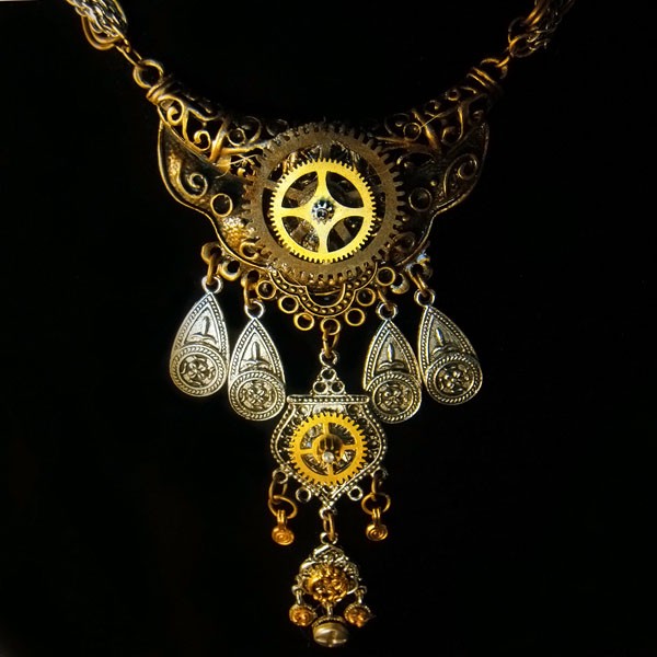 Epic Steampunk Tribal Necklace