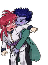 Just Roto groping Kurama