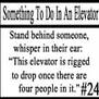 Things to do in an elevator 24