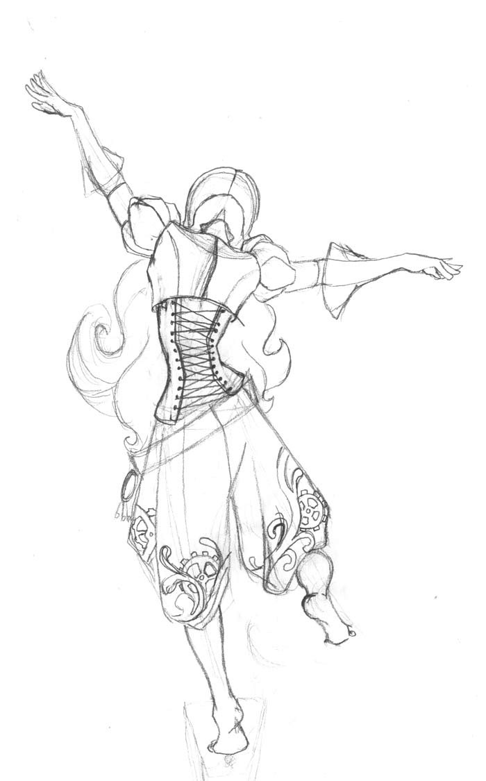 Steampunk- Aviator dancing