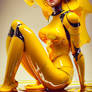 Latex Yellow outfit