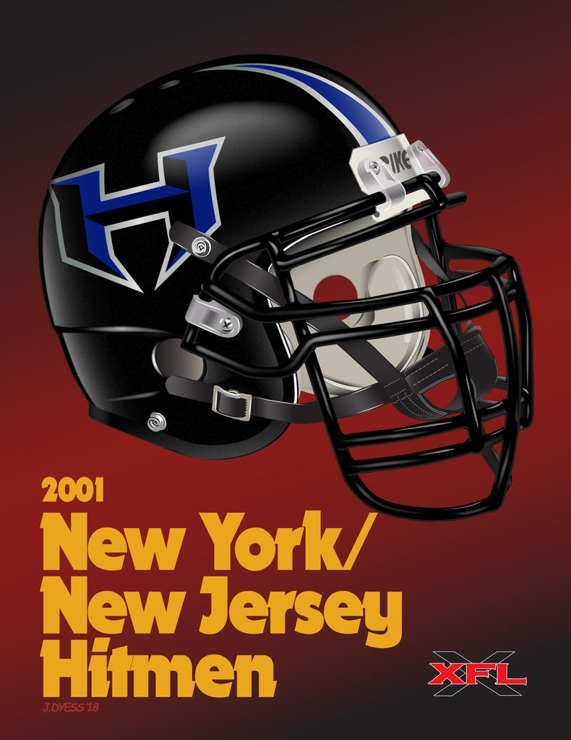 New York/ New Jersey Hitmen XFL Jersey