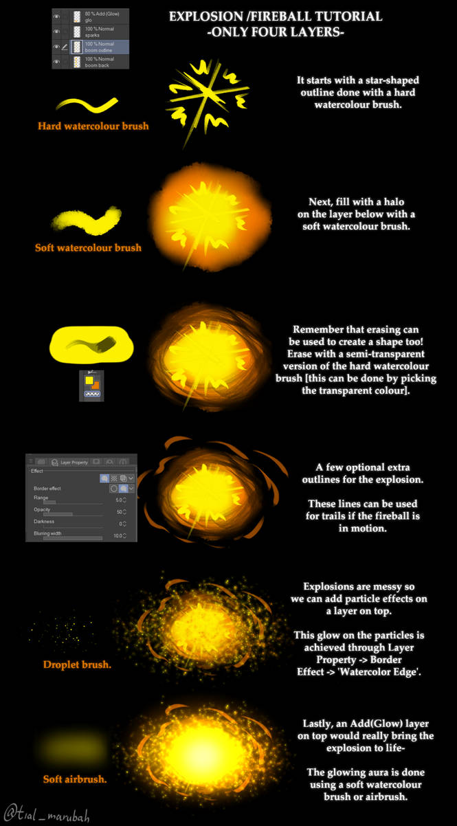 Easy Explosion Tutorial CSP by space-salaman on DeviantArt