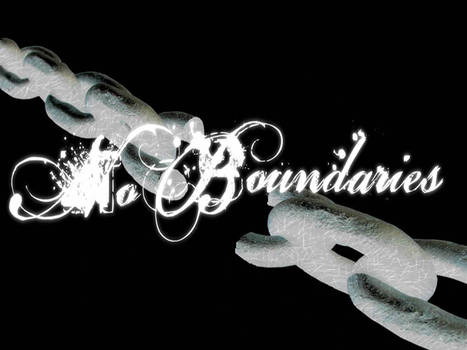 No Boundaries Poster Black